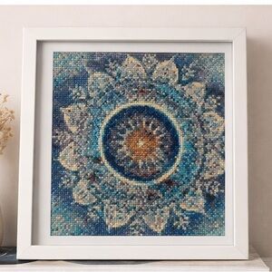 Mandala Framed Diamond Wall Art - 12”x12”